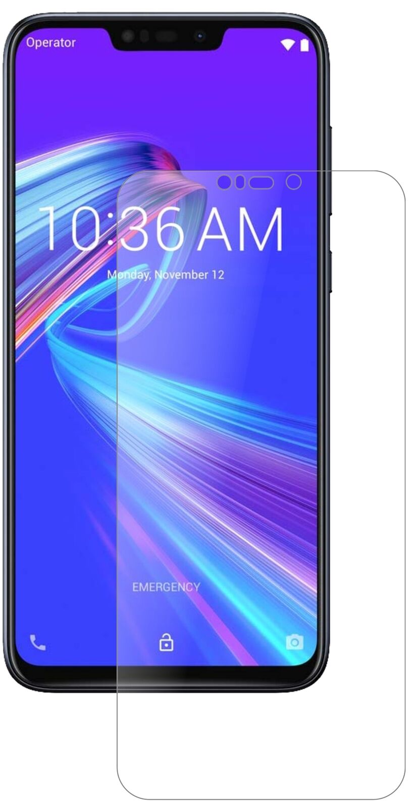 1x 9H Schutzfolie matt für Asus ZenFone Max (M2) Panzerfolie