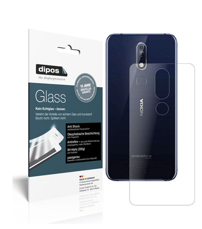 1x 9H Schutzfolie matt für Nokia X7 (2018) Rückseite Panzerfolie