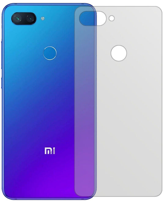 Matte Displayschutzfolie von dipos passend für Xiaomi Mi 8 Lite Rückseite, präziser Zuschnitt und blasenfrei montiert