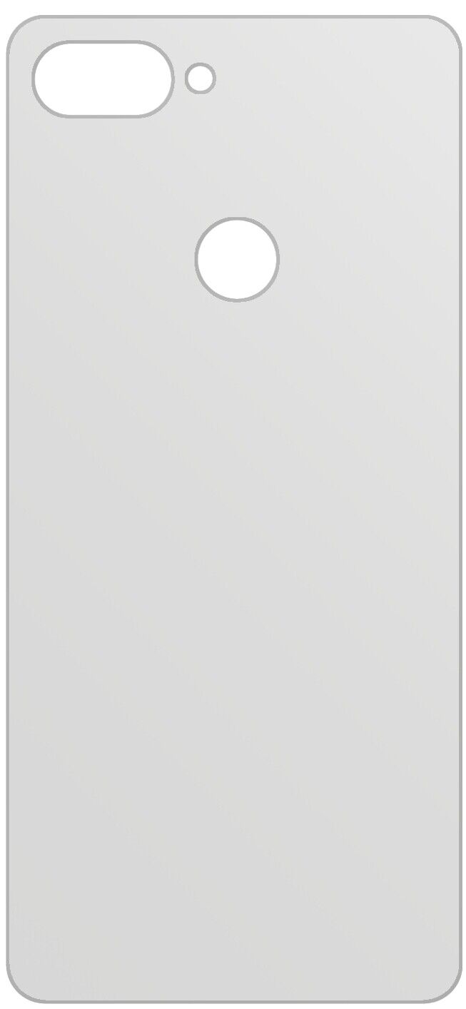 dipos Displayschutz für Xiaomi Mi 8 Lite Rückseite, mattierte Oberfläche, geringe Dicke und perfekte Passform