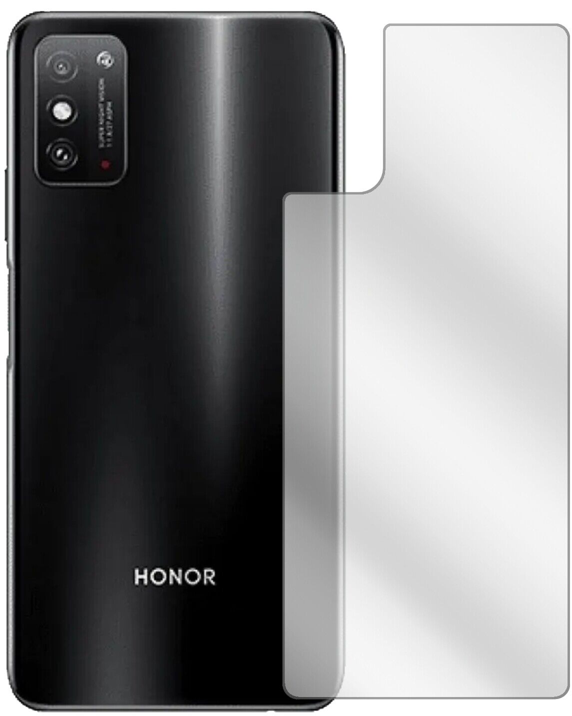 5x Schutzfolie klar für Honor X10 Max Rückseite Display-Schutzfolie