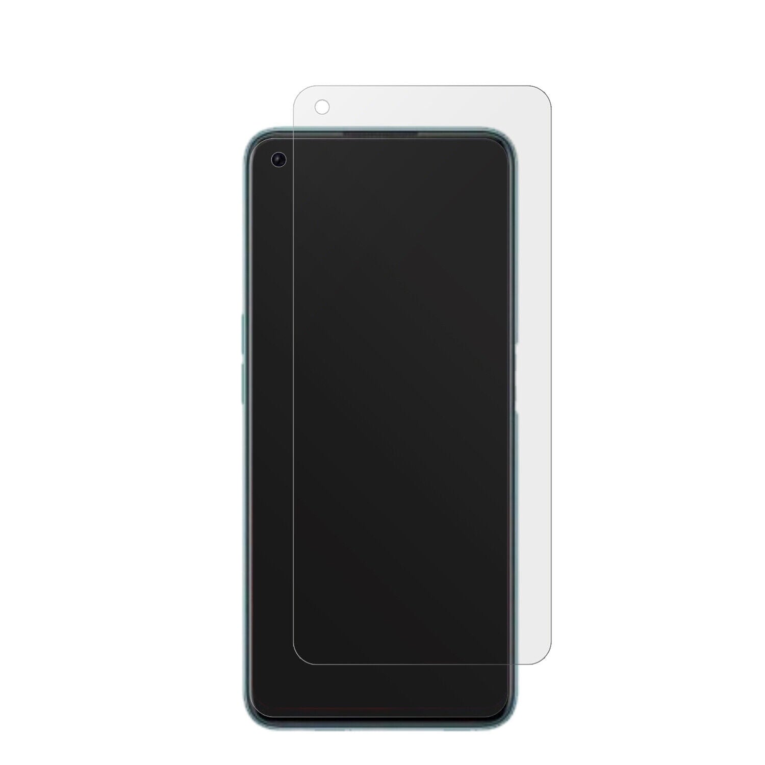 OPPOA96 Global mit aufgebrachter dipos Displayschutzfolie, die lästige Fingerabdrücke minimiert