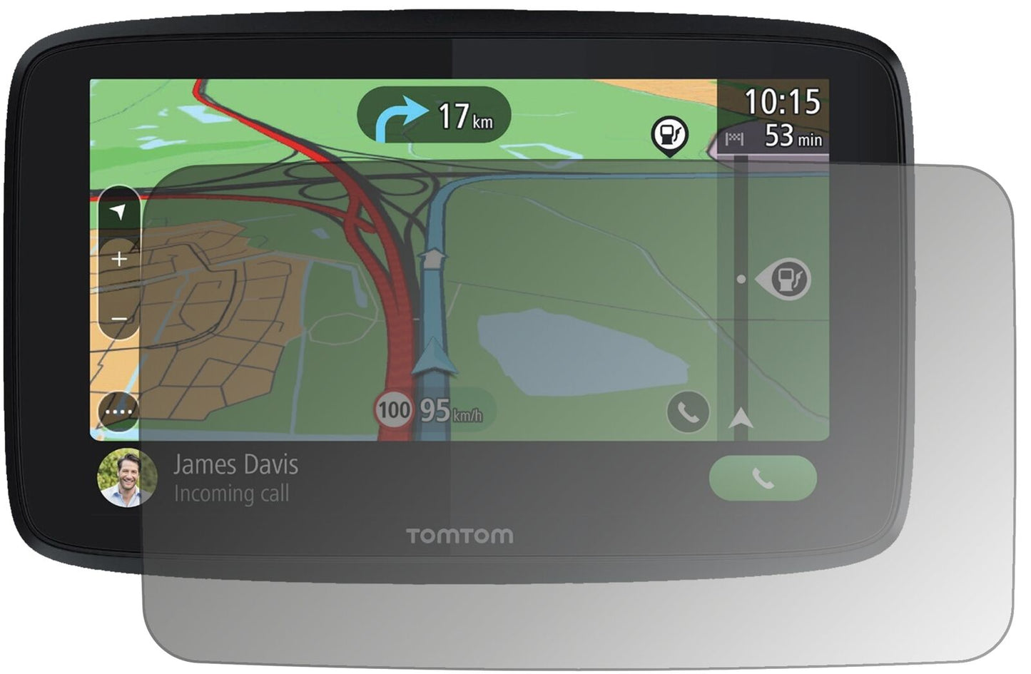 Blickschutzfolie für TomTom GO Essential 6 matt Schutzfolie Privacy
