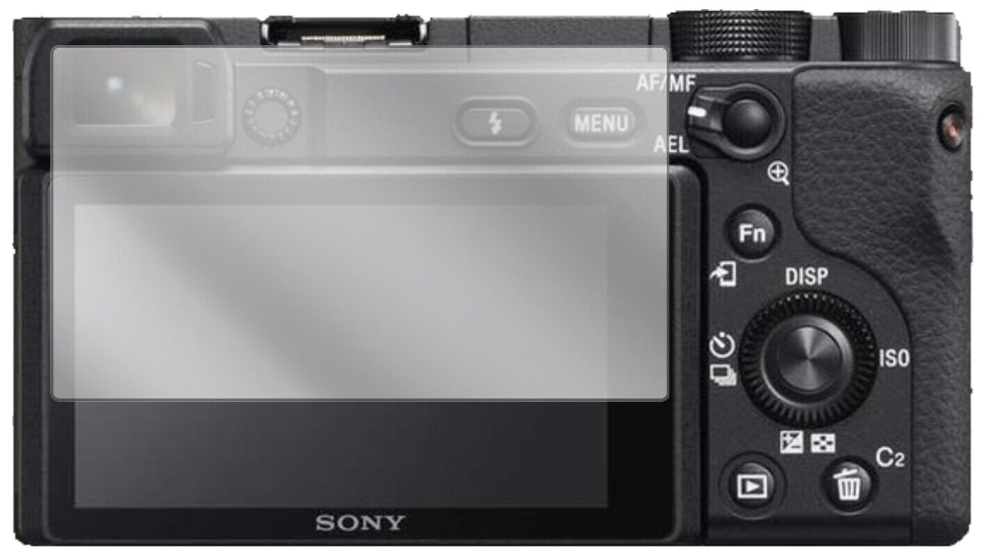 Klare Displayschutzfolie von dipos passend für Sony Alpha 6400, präziser Zuschnitt und blasenfrei montiert