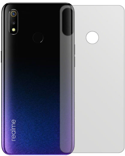 5x Schutzfolie matt für Oppo Realme 3 Rückseite Display-Schutzfolie