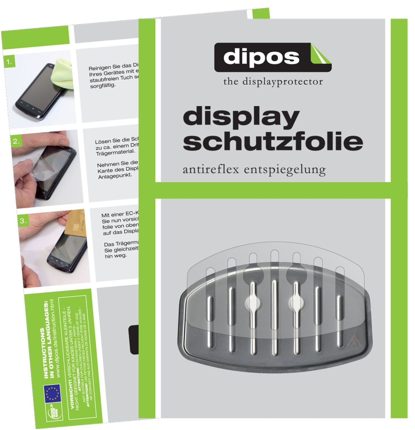 1x Schutzfolie matt für Krups XP 7230 Tropfblech Display-Schutzfolie