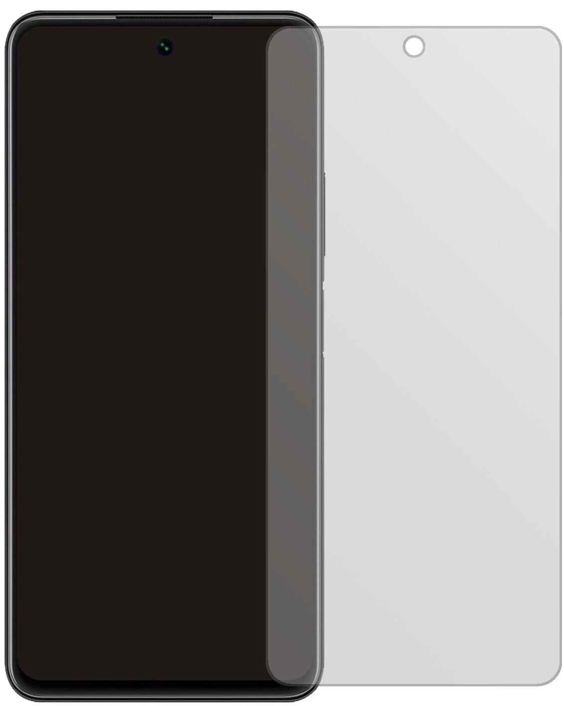 HuaweiP Smart (2021) mit aufgebrachter dipos Displayschutzfolie, die lästige Fingerabdrücke minimiert