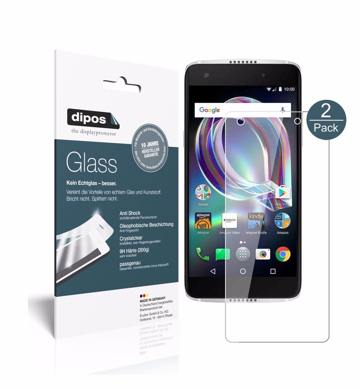 1x 9H Schutzfolie für Alcatel Idol 5s Panzerfolie