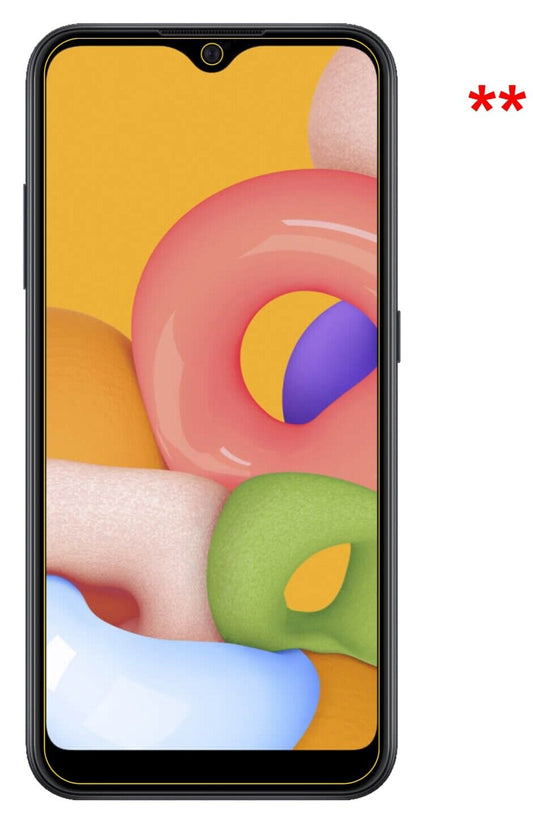 Dünne und klare Folie passend zugeschnitten für Samsung Galaxy A01