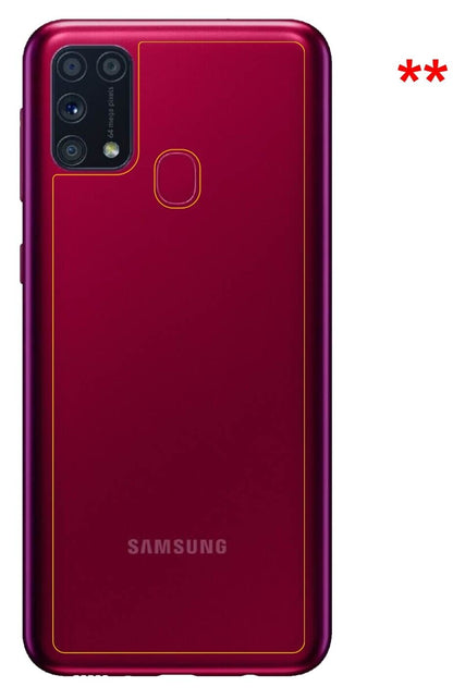 1x 9H Schutzfolie für Samsung Galaxy M31s Rückseite Panzerfolie