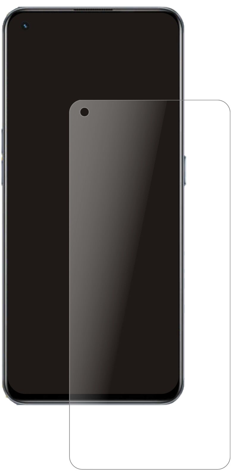 1x 9H Schutzfolie matt für Oppo Realme GT Panzerfolie