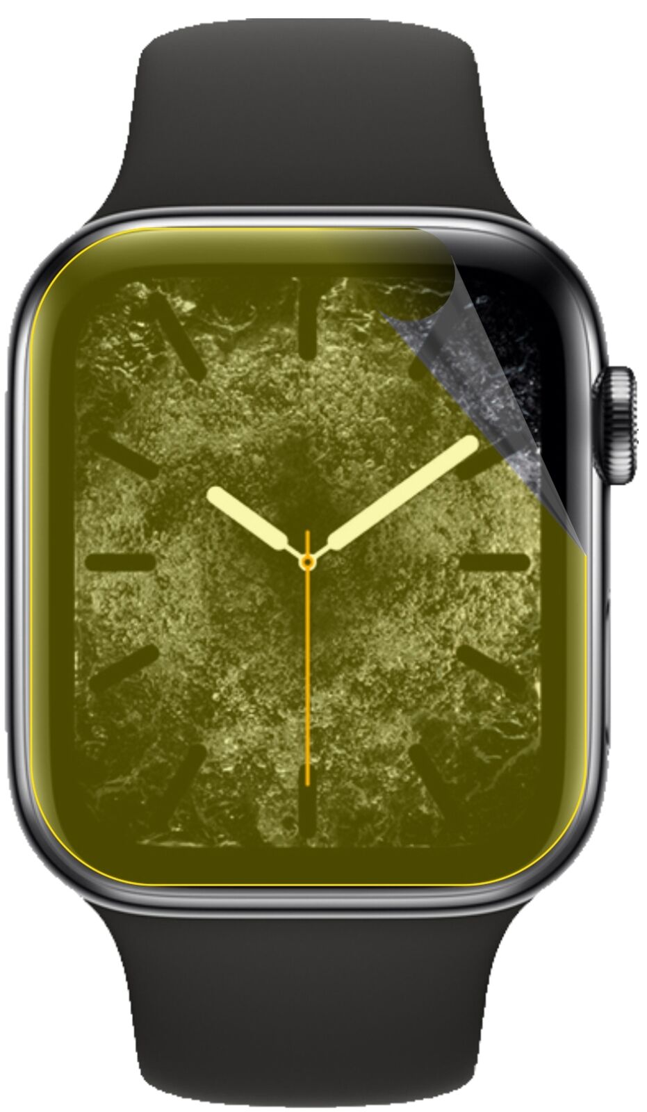dipos Displayschutz für Apple Watch Series 6 (44mm), transparente Oberfläche, geringe Dicke und perfekte Passform