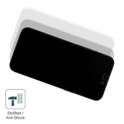 1x 9H Schutzfolie matt für Apple iPhone 15 Plus Panzerfolie