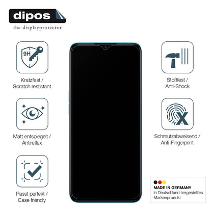 1x 9H Schutzfolie matt für Oppo A57 4G Panzerfolie