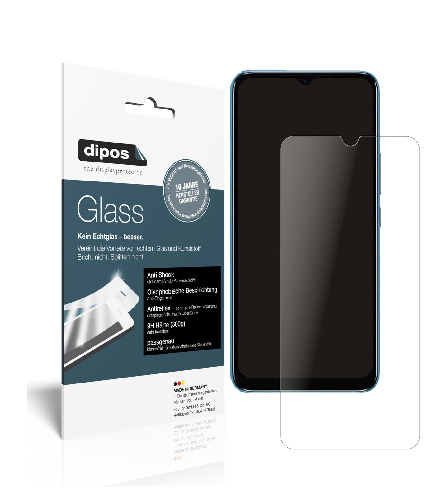 1x 9H Schutzfolie matt für Infinix Smart 6 Panzerfolie
