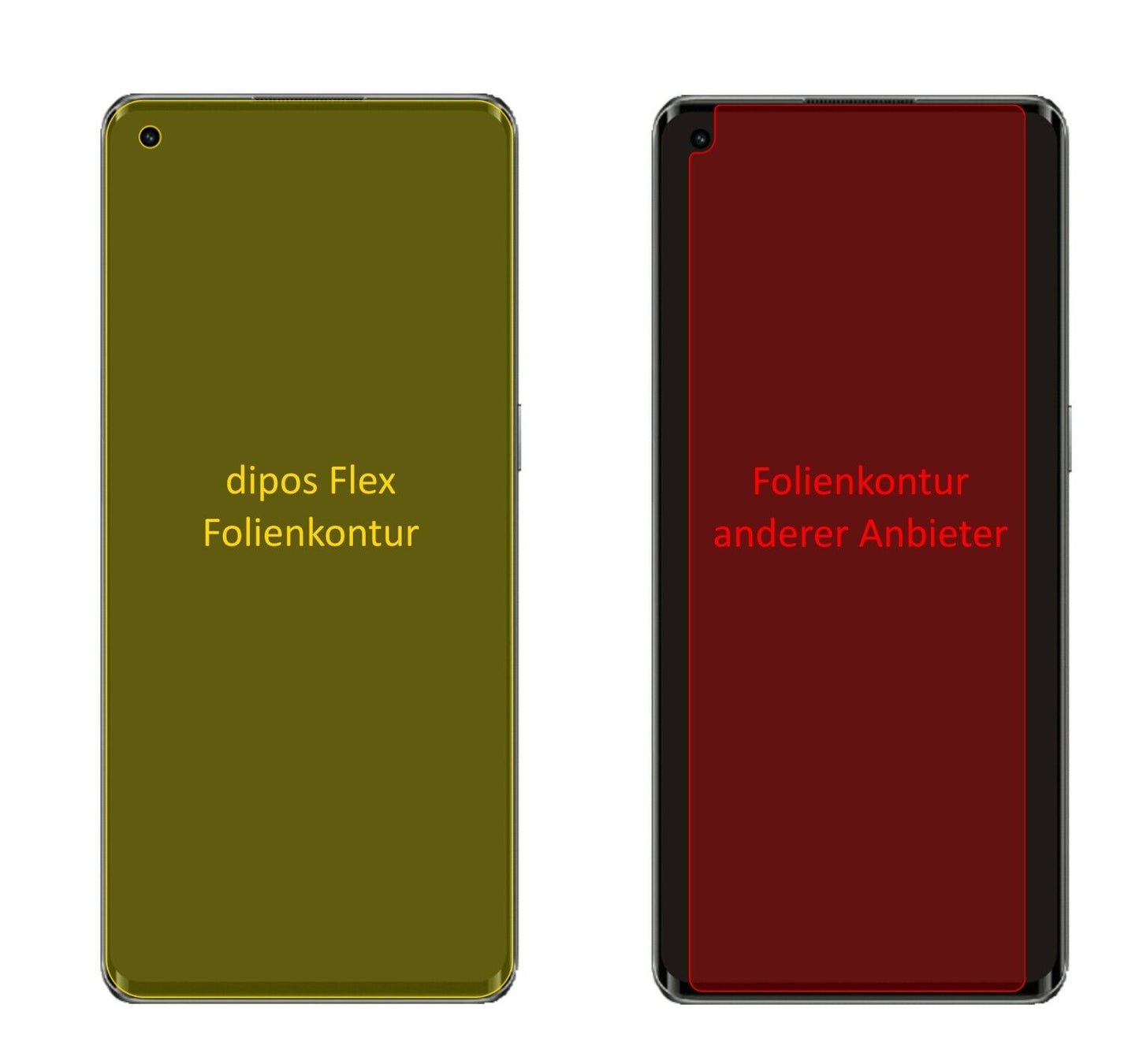 2x 3D Full Cover Schutzfolie für Oppo Realme X7 Max 5G
