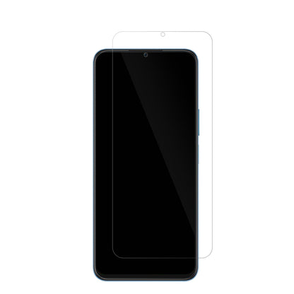 HonorX8 5G mit aufgebrachter dipos Displayschutzfolie, glasklare Darstellung ohne Einschränkungen