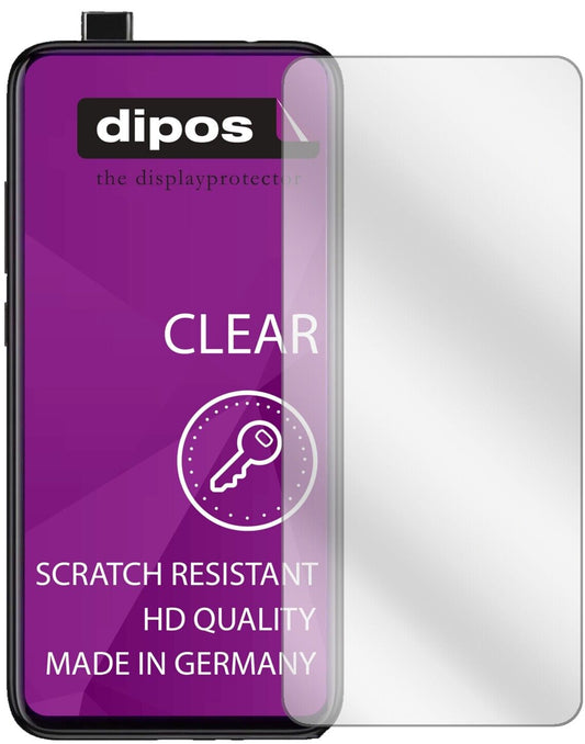 Klare Displayschutzfolie von dipos passend für Xiaomi Redmi K20 Pro, präziser Zuschnitt und blasenfrei montiert