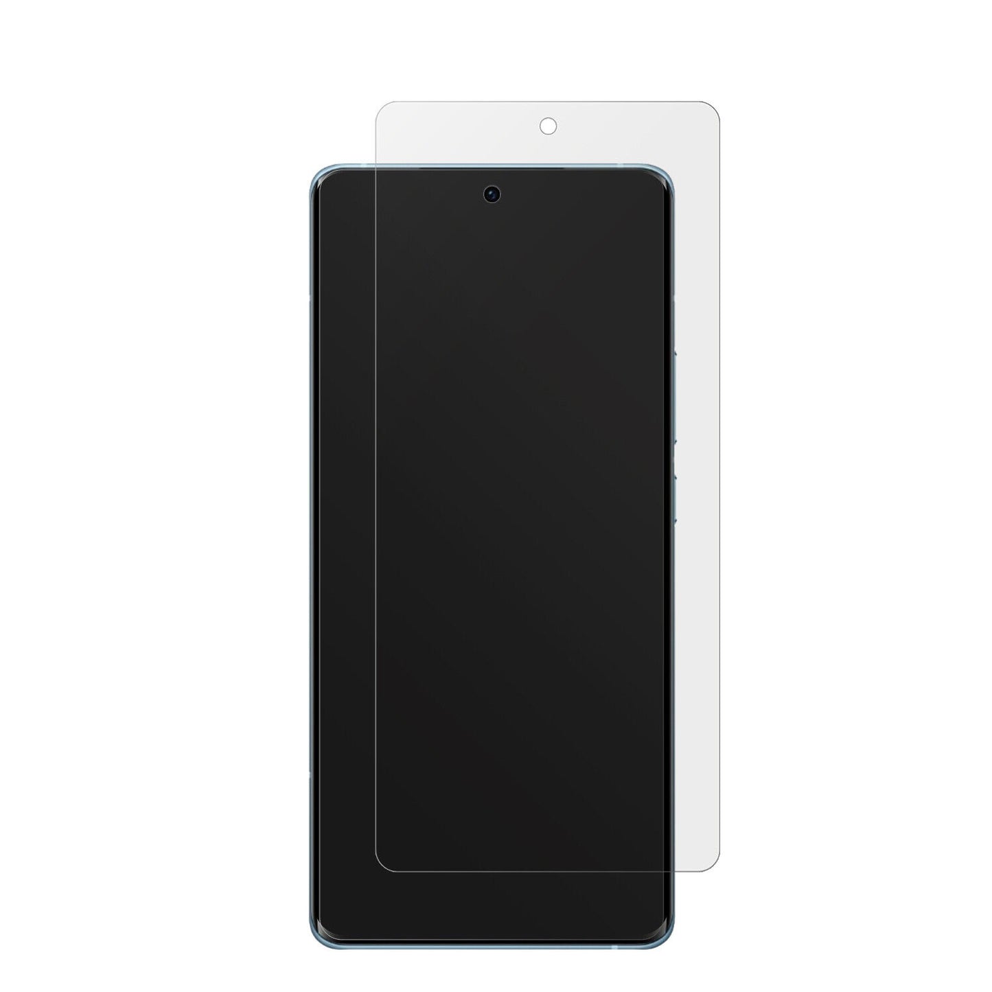 VivoX60 mit aufgebrachter dipos Displayschutzfolie, die lästige Fingerabdrücke minimiert