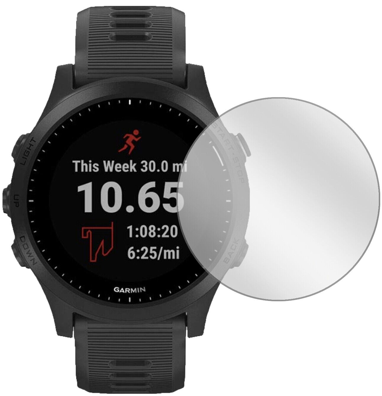 5x Schutzfolie klar für Garmin Forerunner 245 Music Display-Schutzfolie