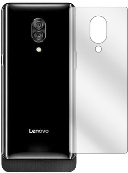 Klare Displayschutzfolie von dipos passend für Lenovo Z5 Pro GT Rückseite, präziser Zuschnitt und blasenfrei montiert