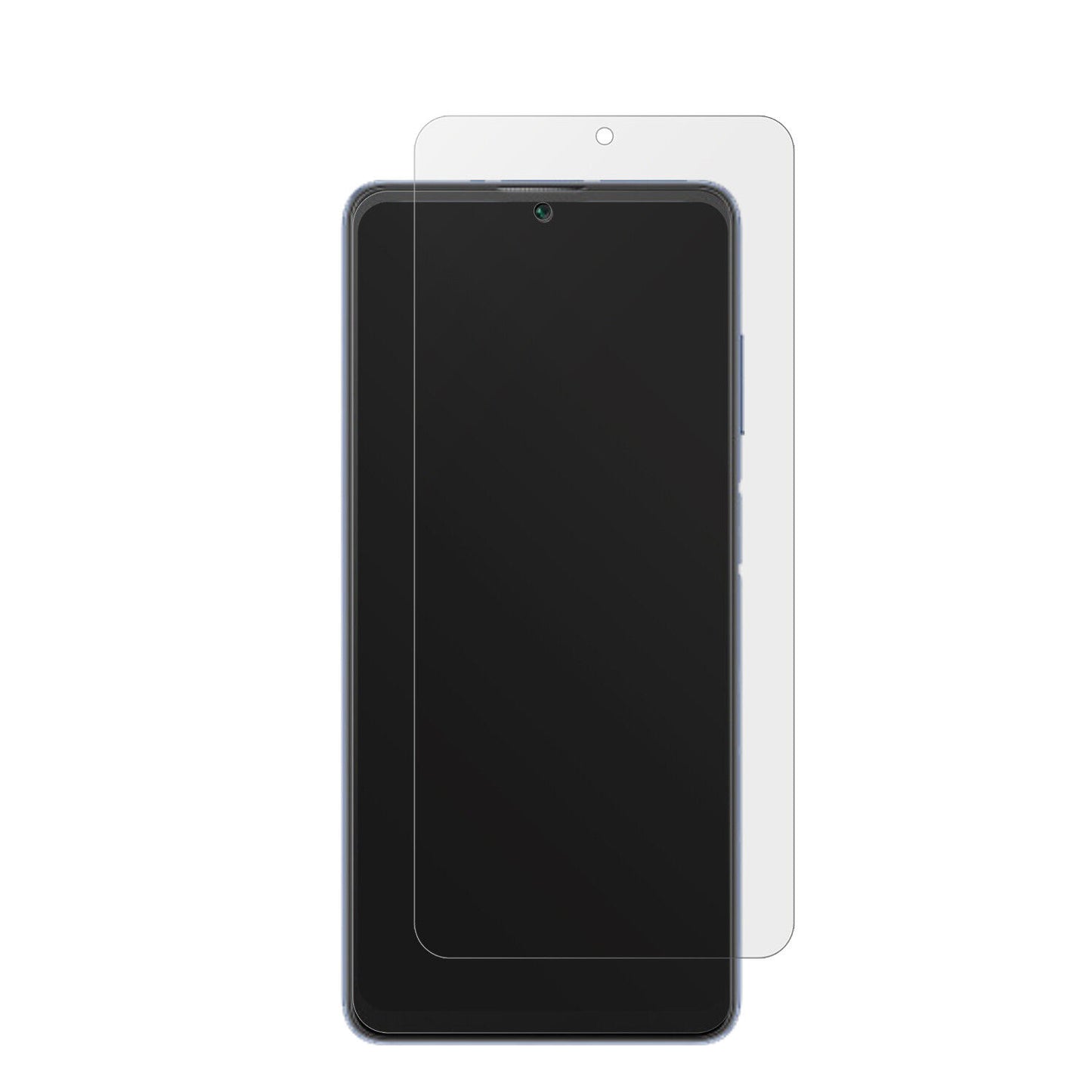 BlackviewA53 Pro mit aufgebrachter dipos Displayschutzfolie, die lästige Fingerabdrücke minimiert