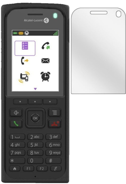 Klare Displayschutzfolie von dipos passend für Alcatel 8262, präziser Zuschnitt und blasenfrei montiert