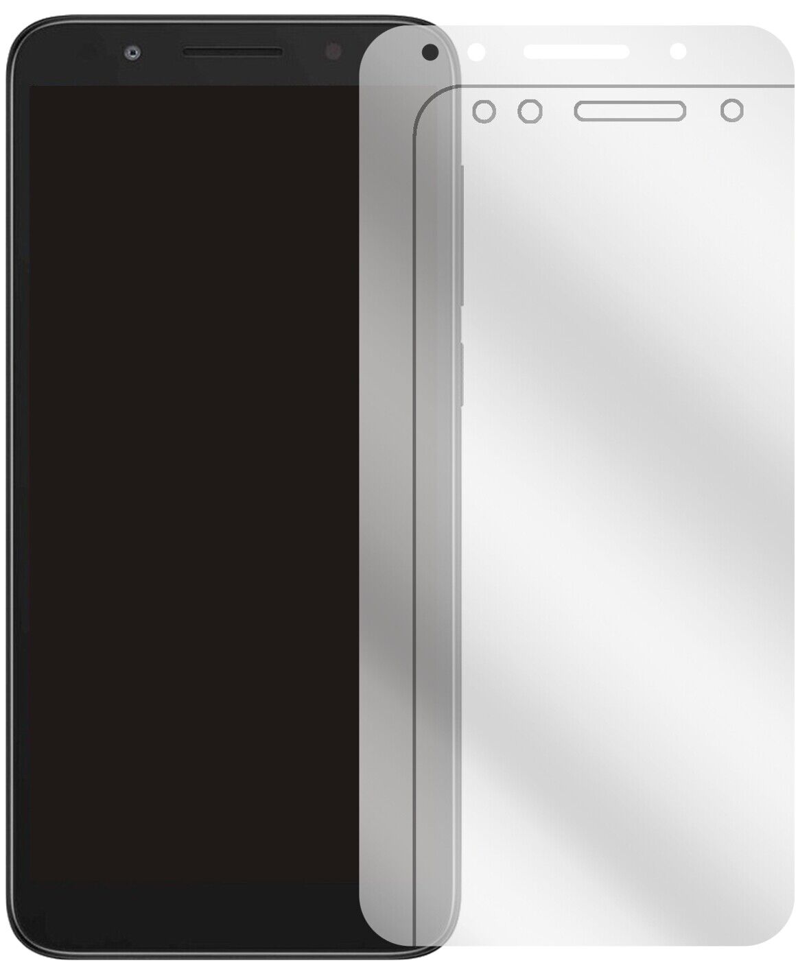 TCLL9 Plus mit aufgebrachter dipos Displayschutzfolie, glasklare Darstellung ohne Einschränkungen