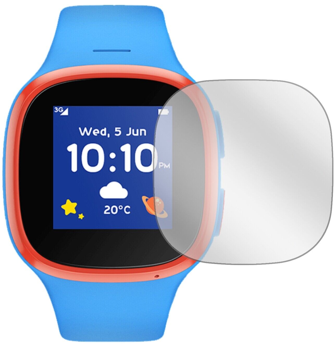1x Schutzfolie klar für Vodafone V-Kids Watch Display-Schutzfolie