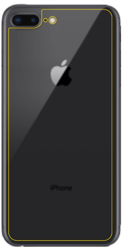 1x 9H Schutzfolie matt für Apple iPhone 8 Plus Rückseite Panzerfolie
