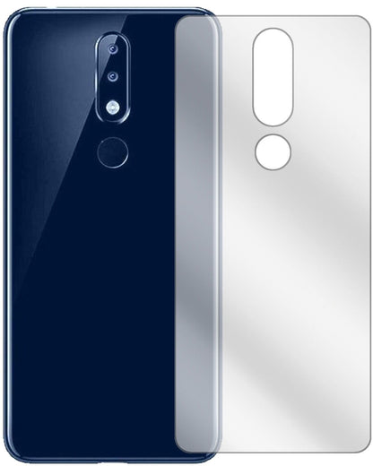 5x Schutzfolie klar für Nokia 5.1 Plus Rückseite Display-Schutzfolie