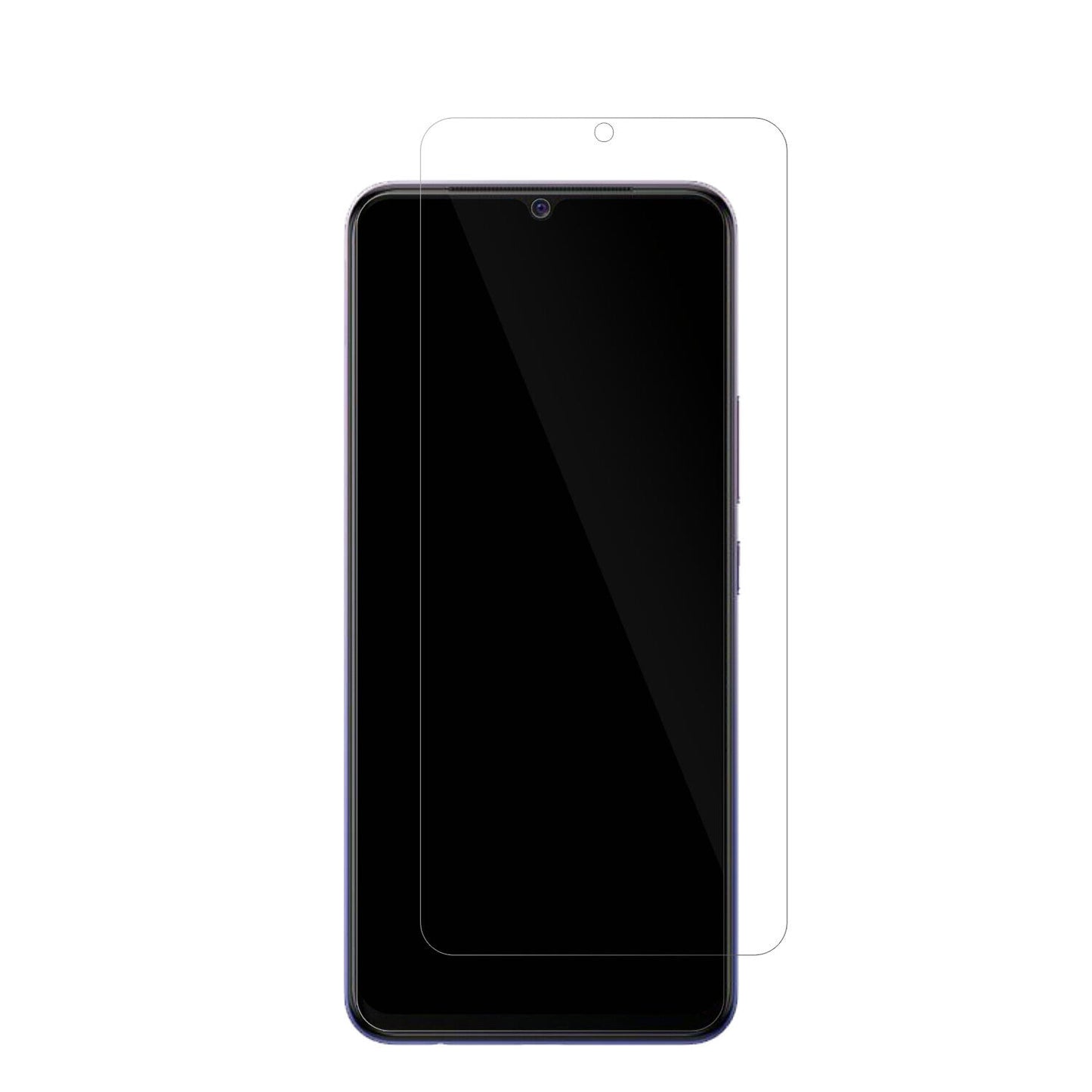 VivoV20 mit aufgebrachter dipos Displayschutzfolie, glasklare Darstellung ohne Einschränkungen