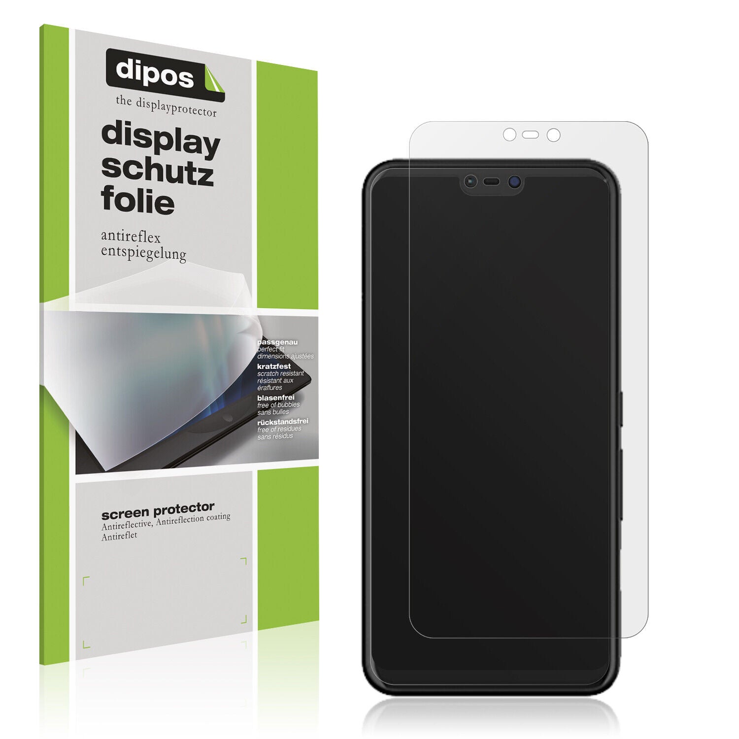 Matte Displayschutzfolie von dipos passend für Fujitsu Arrows RX, präziser Zuschnitt und blasenfrei montiert