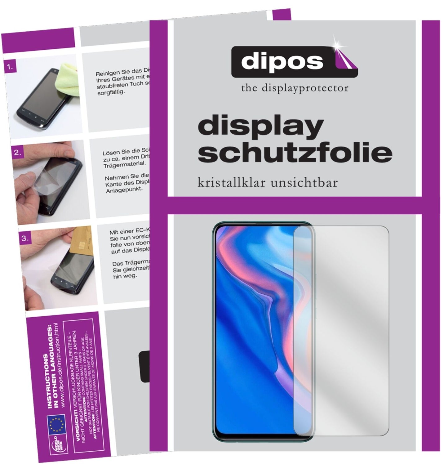 5x Schutzfolie klar für Huawei P Smart Z (2019) Display-Schutzfolie