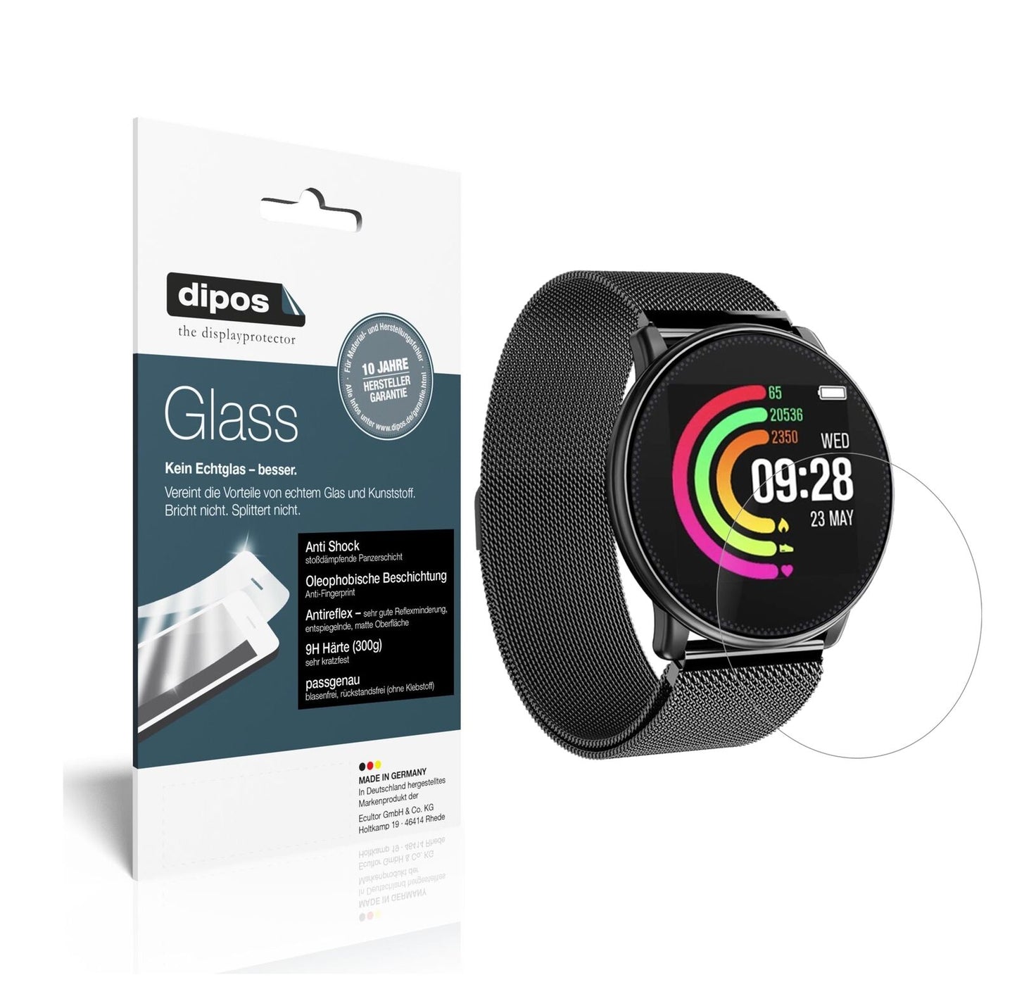 1x 9H Schutzfolie matt für Umidigi Uwatch Panzerfolie