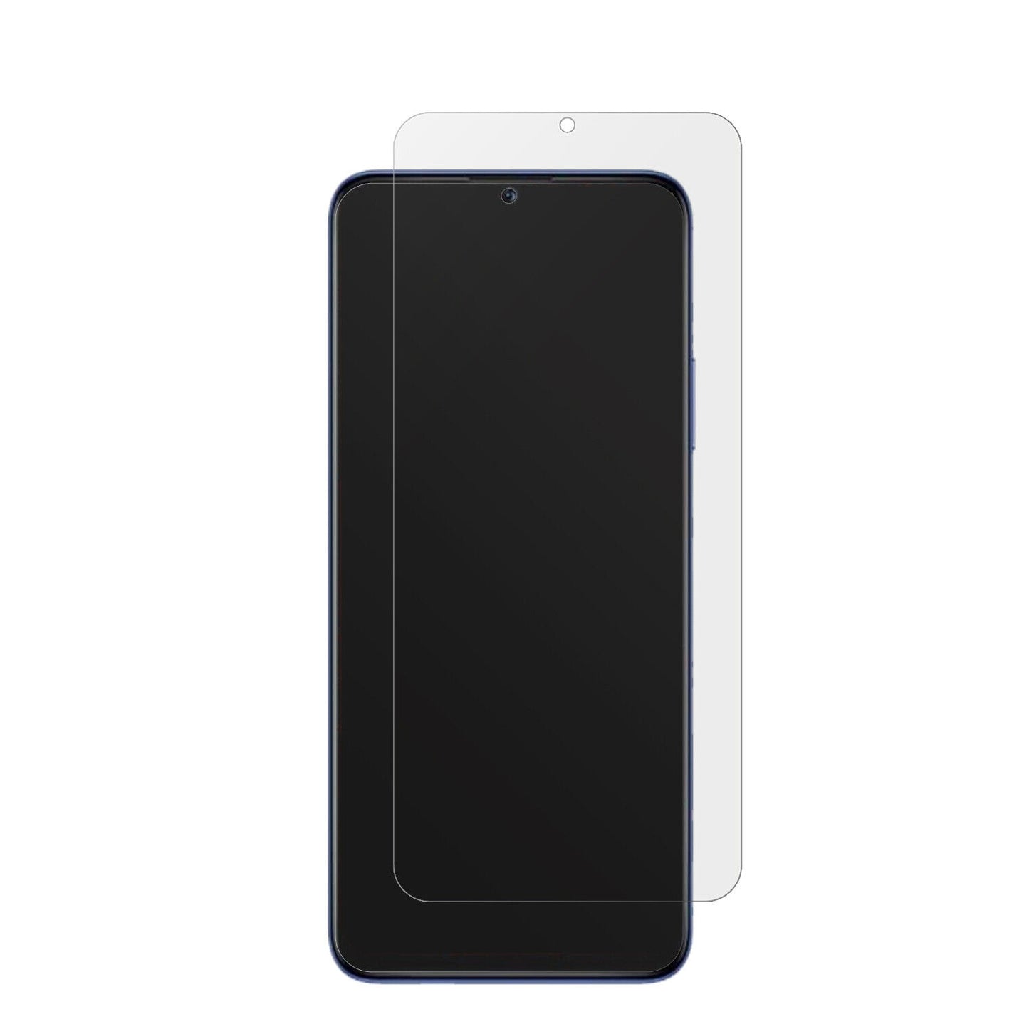Wiko10 mit aufgebrachter dipos Displayschutzfolie, die lästige Fingerabdrücke minimiert