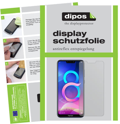 5x Schutzfolie matt für Honor 8C Display-Schutzfolie