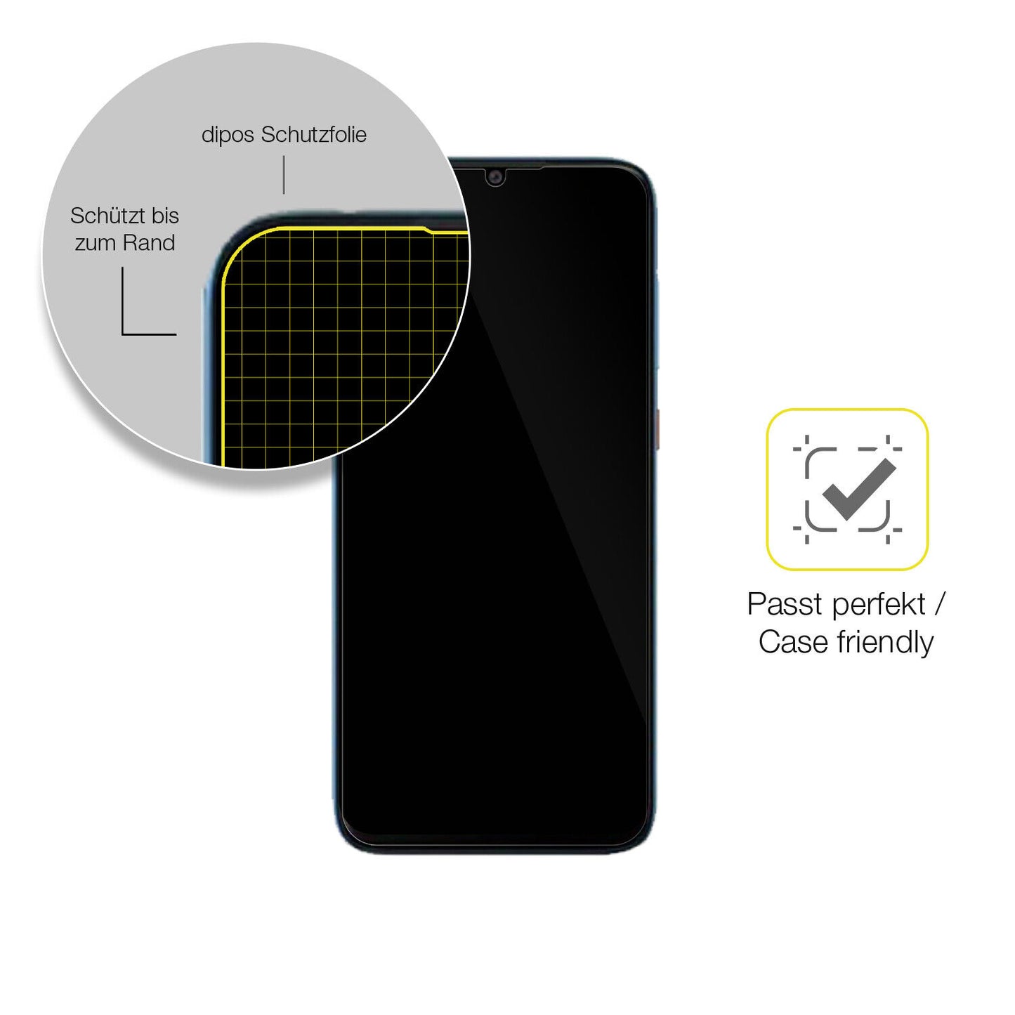 1x 3D Full Cover Schutzfolie für Walton Primo GH10i