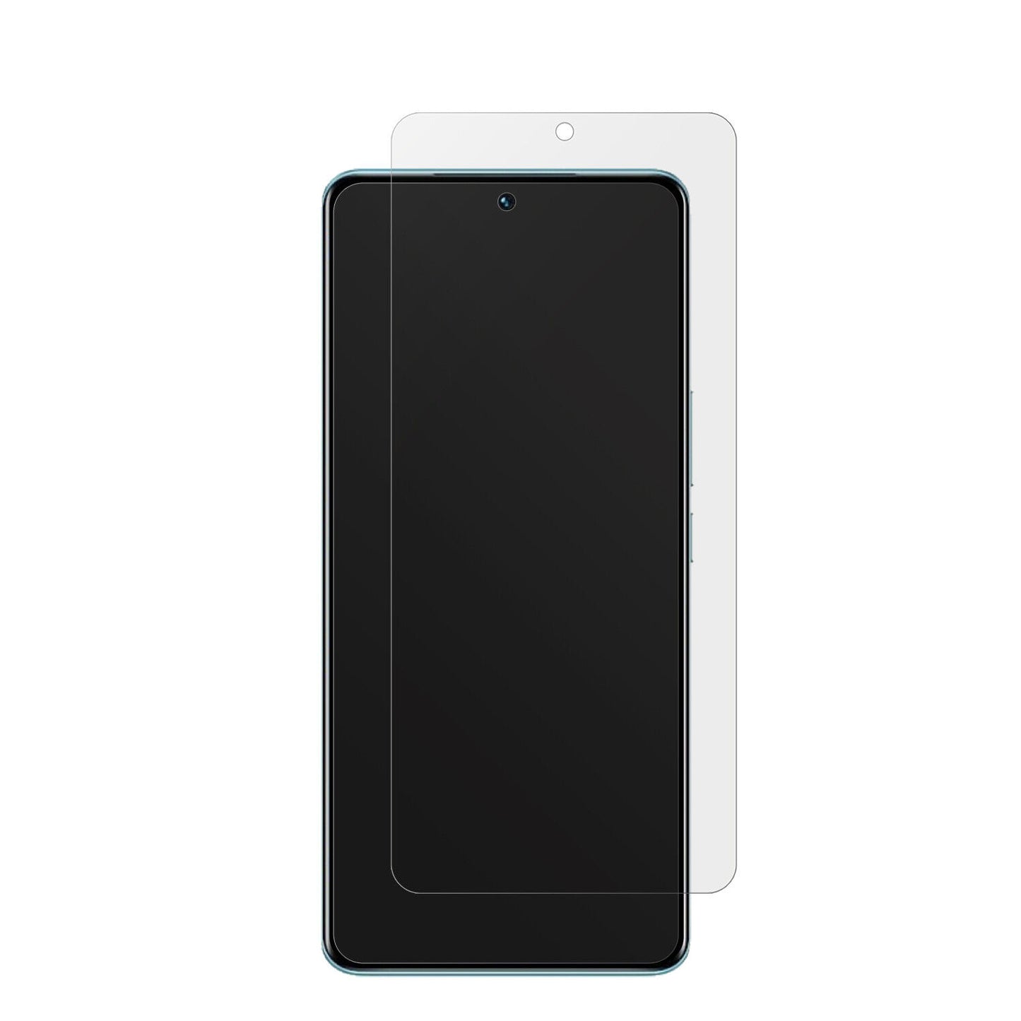 VivoV25 Pro mit aufgebrachter dipos Displayschutzfolie, die lästige Fingerabdrücke minimiert