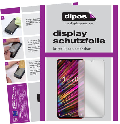 UmidigiF1 Play mit aufgebrachter dipos Displayschutzfolie, glasklare Darstellung ohne Einschränkungen