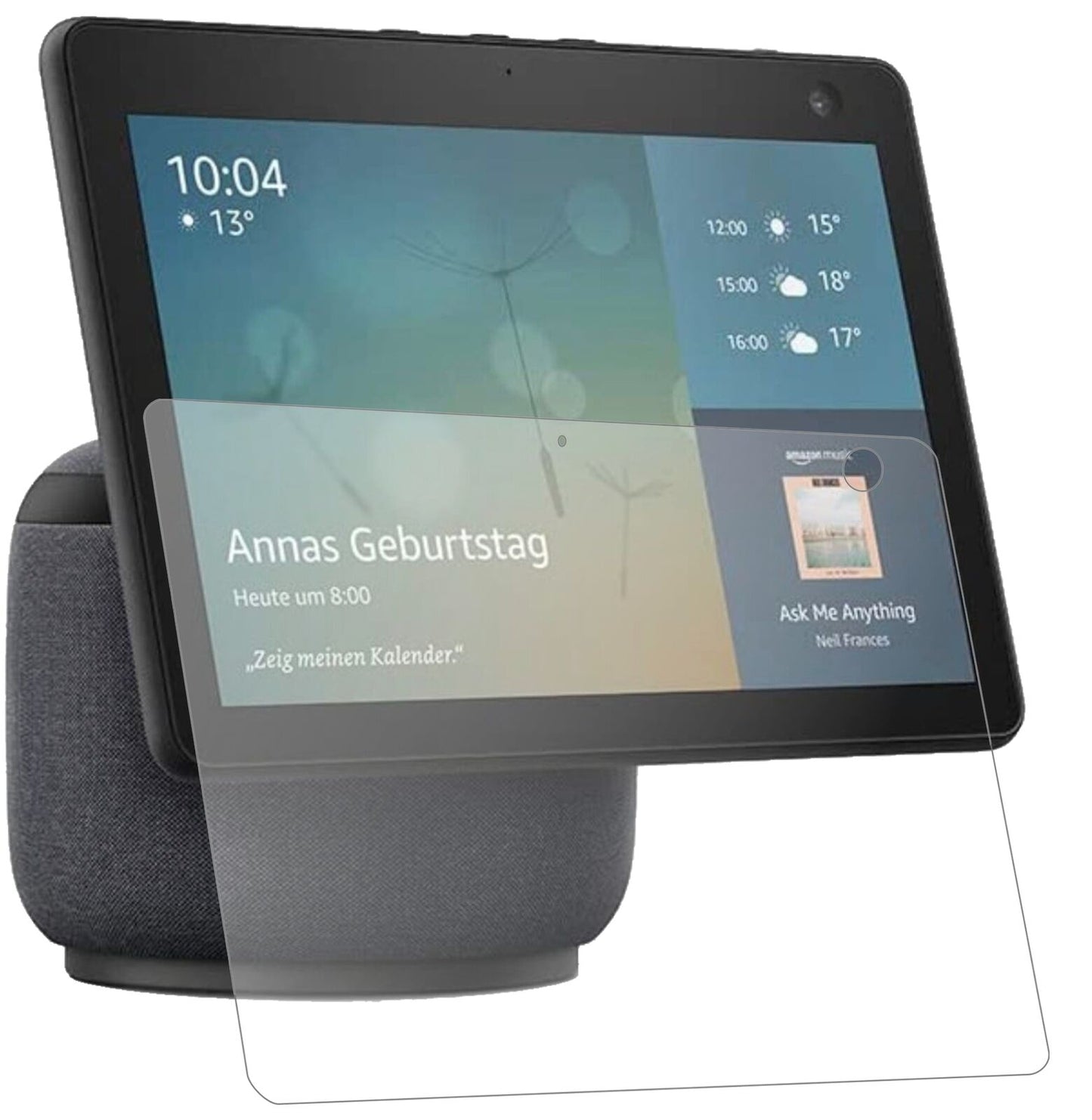 1x 9H Schutzfolie matt für Amazon Echo Show 10 (3. Generation) Panzerfolie