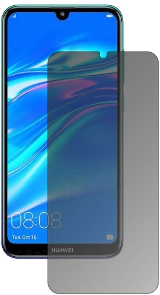 Blickschutzfolie von dipos passend für Huawei Y7 Pro (2019), präziser Zuschnitt und blasenfrei montiert