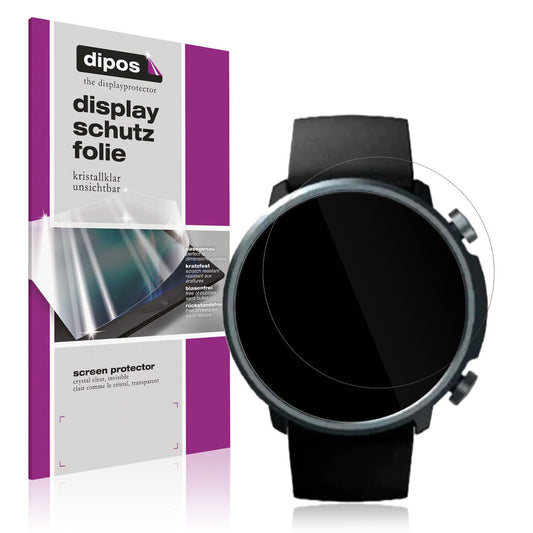 Klare Displayschutzfolie von dipos passend für Mibro Watch A1, präziser Zuschnitt und blasenfrei montiert