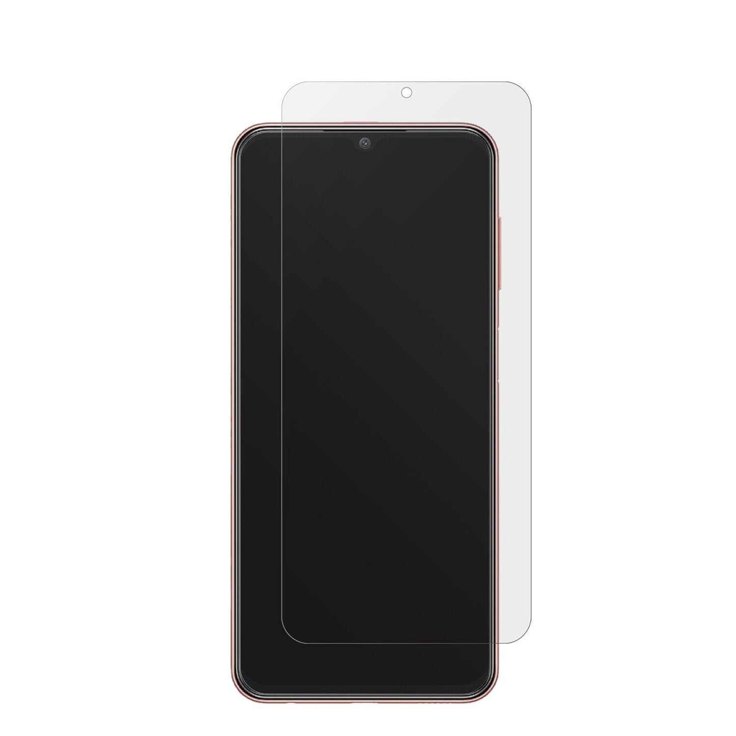SamsungGalaxy M13 4G mit aufgebrachter dipos Displayschutzfolie, die lästige Fingerabdrücke minimiert