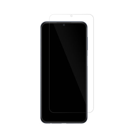 SamsungGalaxy M33 mit aufgebrachter dipos Displayschutzfolie, glasklare Darstellung ohne Einschränkungen