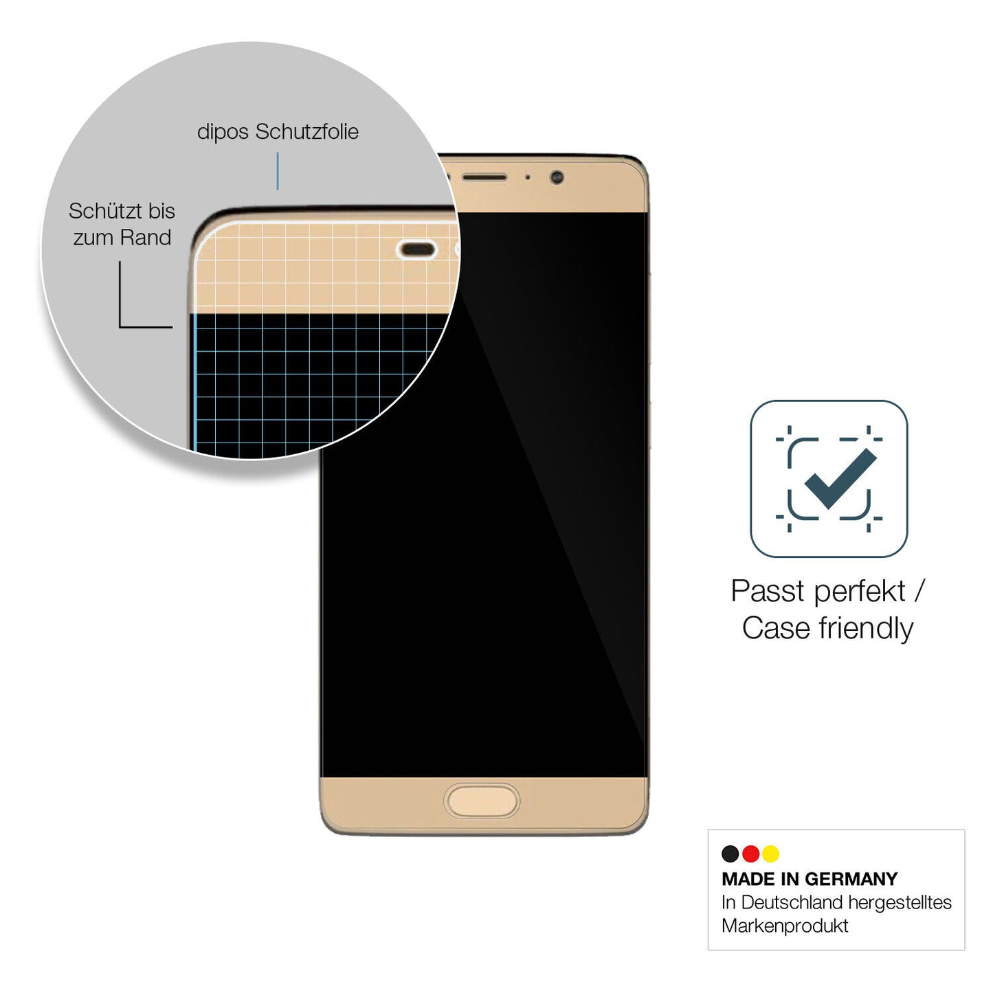 1x 9H Schutzfolie für Panasonic Eluga A3 Pro Panzerfolie