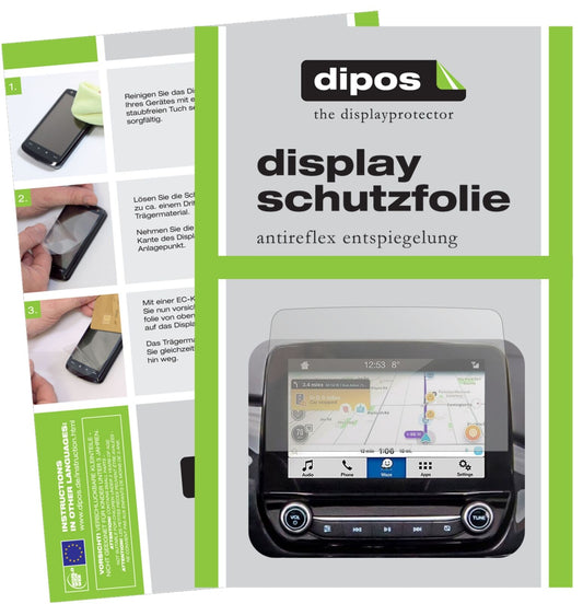 1x Schutzfolie matt für Ford Kuga Display (ab 2020) Display-Schutzfolie
