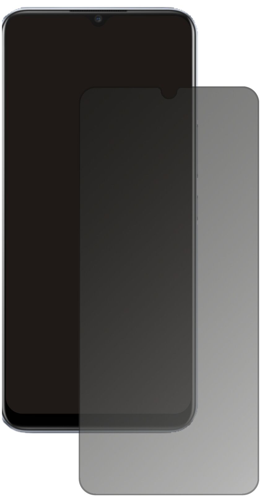 Blickschutzfolie für Oppo Realme V3 5G matt Schutzfolie Privacy