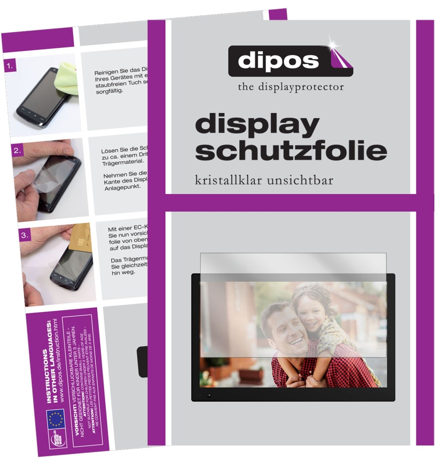 1x Schutzfolie klar für NIX Advance 17.3 Zoll Widescreen Display-Schutzfolie