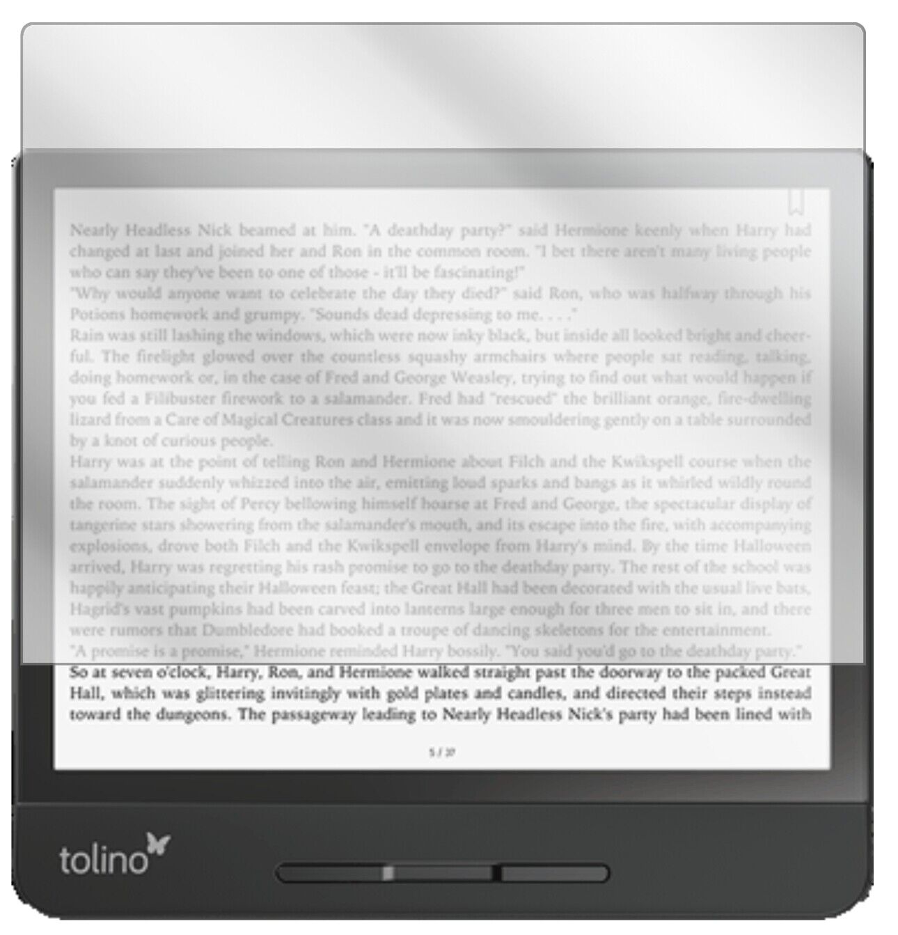 1x Schutzfolie klar für Tolino Vision 5 Display-Schutzfolie